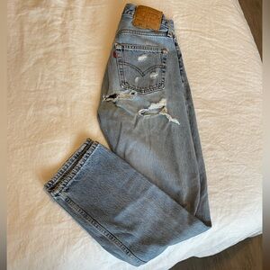 Denim Heaven W28 501 Vintage Levi’s Butt Rip Jean